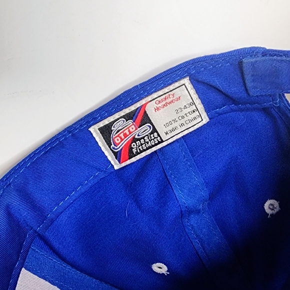 Indianapolis Colts Blue W White Embroidered Logo Cap Otto 100% Cotton Hat NFL - Picture 6 of 6